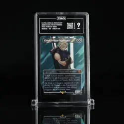 TAG 9 CLOUD, MIDGAR MERCENARY MTG FINAL FANTASY #0520 BORDERLESS SURGE FOIL - Image 1