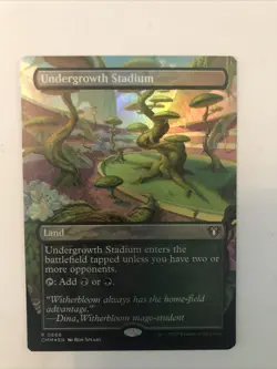 Undergrowth Stadium Borderless Foil MTG Commander Master NM #666 - Image 1