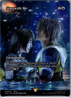 Stay With Me - Rhystic Study (Showcase) M 0031 FINAL FANTASY MTG - Image 1