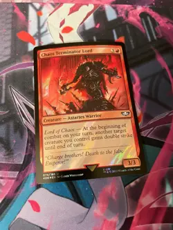 MTG - CHAOS TERMINATOR LORD - SURGE FOIL - NM - UNCOMMON - WARHAMMER 40K - Image 1