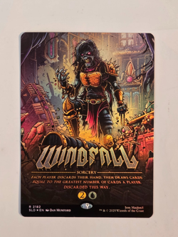 Windfall (Rainbow Foil) Secret Lair Drop Iron Maiden Magic the Gathering NM - Image 1