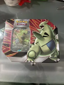 Pokemon TCG Striker V Tyranitar Tin *Includes Evolving Skies* - Factory Sealed - Image 1
