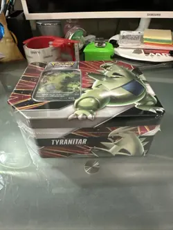 Pokemon TCG Striker V Tyranitar Tin *Includes Evolving Skies* - Factory Sealed - Image 2