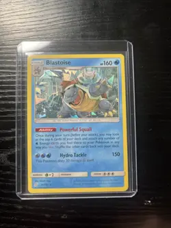 Pokemon TCG Blastoise 25/181 Cracked Ice Holo Rare Team Up NM - Image 1