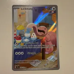 Lickitung Pokemon TCG SV- Temporal Forces 180/162 Illustration Rare NM - Image 1