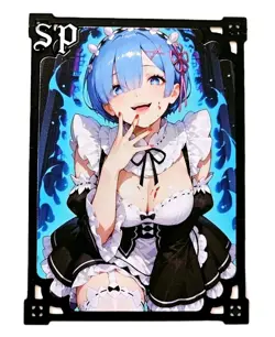 Waifu Anime Cards TCG | Rem - Re:Zero [ METAL CARD ] limited edition ~ Goddess - Image 1