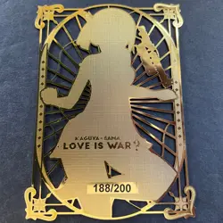 WES - Goddess Story Gold METAL Card - Serial Number #188/200! Shinomiya Anime - Image 5