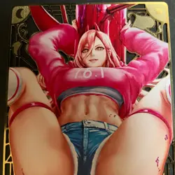 WES - Goddess Story Gold METAL Card - Serial Number #015/200! Power Chainsaw - Image 2