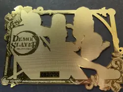 Goddess Story Gold METAL Card - Serial Number #082/200! Demon Slay *READ* - Image 5