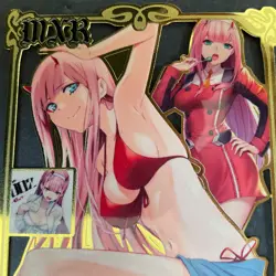 Goddess Story Gold METAL Card - Serial Number #104/200! Zero Two 2 *READ* - Image 2