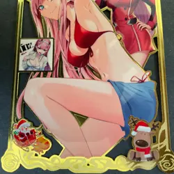 Goddess Story Gold METAL Card - Serial Number #104/200! Zero Two 2 *READ* - Image 3