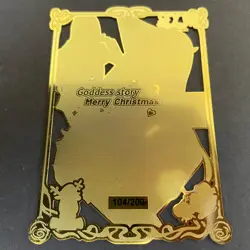 Goddess Story Gold METAL Card - Serial Number #104/200! Zero Two 2 *READ* - Image 5