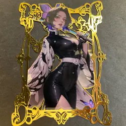Goddess Story Gold METAL Card - Serial Number #057/100! Demon Slay *READ* - Image 1