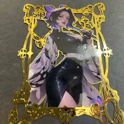 Goddess Story Gold METAL Card - Serial Number #057/100! Demon Slay *READ* - Image 4