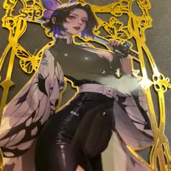 Goddess Story Gold METAL Card - Serial Number #057/100! Demon Slay *READ* - Image 5
