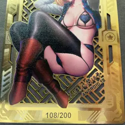Goddess Story Gold METAL Card - Serial Number #108/200! Android 18 *READ* - Image 3