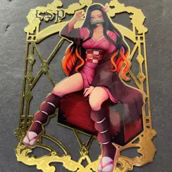 Goddess Story Gold METAL Card - Serial Number #042/200! Demon Slay *READ* - Image 1