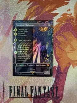 Summon: Bahamut (Borderless) Final Fantasy Foil - Image 1
