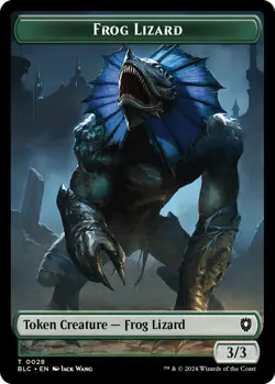 MTG Bloomburrow Commander - Storm Crow 1/2 & Frog Lizard 3/3 [Token] - Image 2