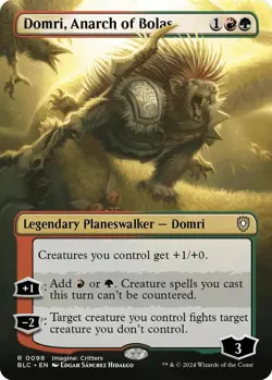 MTG Bloomburrow Commander - Domri, Anarch of Bolas (Borderless Foil) - Image 1