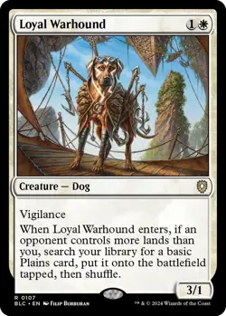MTG Bloomburrow Commander - Loyal Warhound - Image 1
