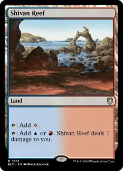 MTG Bloomburrow Commander - Shivan Reef - Image 1