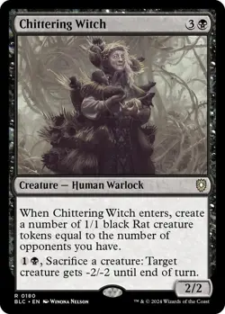 MTG Bloomburrow Commander - Chittering Witch - Image 1