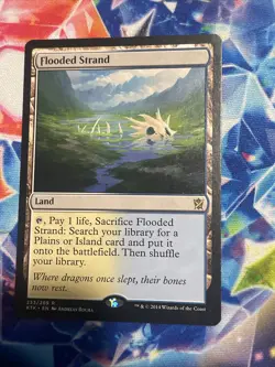 Magic the Gathering MTG Flooded Strand (233) Khans of Tarkir - Image 1