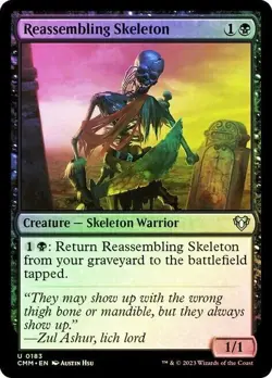 Reassembling Skeleton Foil Commander Masters NM MTG - Image 1