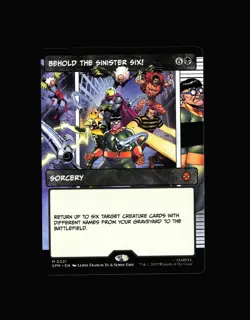 MTG: Behold the Sinister Six! (Borderless) #221 M Normal NM Marvel's Spider-Man - Image 1