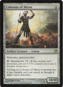Colossus of Akros R Theros 214 - LP MTG - Image 1