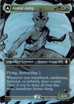 MTG Avatar Aang (Borderless) (308) | NM Foil | Avatar: The Last Airbender {TLA} - Image 2