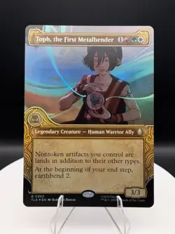 Toph, the First Metalbender (Borderless) FOIL: Avatar ATLA MTG (NM) - Image 1