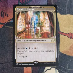 XANDER'S LOUNGE (SHOWCASE) Streets Of New Capenna SNC Magic MTG LP/NM CARD - Image 1