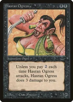 Hasran Ogress - Variation Arabian Nights HP MTG - Image 1