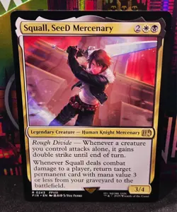 magic the gathering - Squall, SeeD Mercenary - Legendary Creature - Human Knight - Image 1