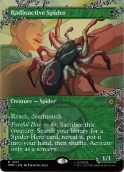 Radioactive Spider (Borderless) R Marvel's Spider-Man 212 NM Normal MTG - Image 1