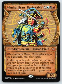 Admiral Brass, Unsinkable (Showcase) - Commander The Lost Caverns of Ixalan - NM - Image 1