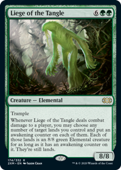 MTG Liege of the Tangle - Foil, Double Masters, Lightly Played, English - Image 1