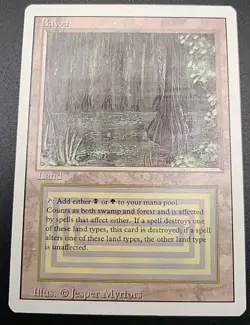 Bayou MTG Revised Edition Regular [VLP - See Images For Condition] - Image 1
