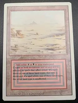 MTG Magic the Gathering Badlands English Revised 3rd Edition 1994 [LP] - Image 1