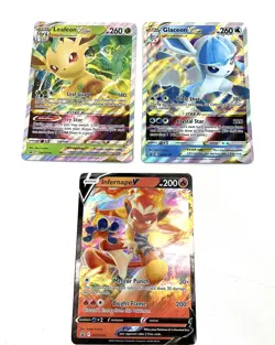 Pokemon Trading Card Lot of 10 Jumbo Oversized Cards w/ Glaceon VSTAR SWSH197 - Image 2
