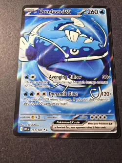 Pokemon TCG Dondozo ex 211/182 SV Destined Rivals Ultra Rare Near Mint NM Holo - Image 1