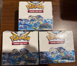 2022 Pokemon TCG Sword & Shield Silver Tempest Sealed Booster Box Lot of 3 - Image 1