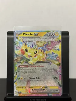 Pokemon Surging Sparks Pikachu EX 057/191 Holo Double Rare NM - Image 1