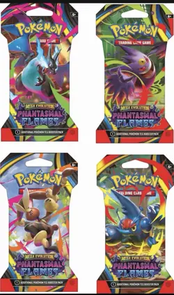ON HAND READY TO SHIP Phantasmal Flames Sleeved Booster Pack English Random Art - Image 1