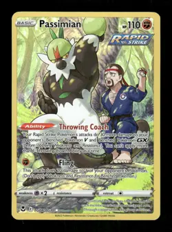 Pokemon Passimian Ultra Rare SWSH12: Silver Tempest Trainer Gallery TG08/TG30 NM - Image 1