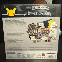 Pokemon Center PC TCG Celebrations ETB Elite Trainer Factory Sealed Box 820650829147 - Image 3