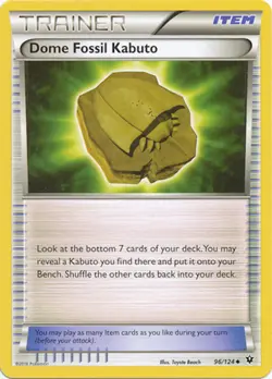 4X Dome Fossil Kabuto 96/124 XY Fates Collide Uncommon MINT! Pokemon - Image 1