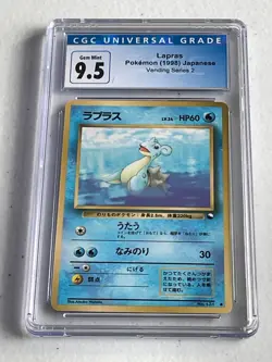 GEM MINT LAPRAS! 1998 Pokemon Japanese Vending Series 2 #131 CGC 9.5 - Image 1